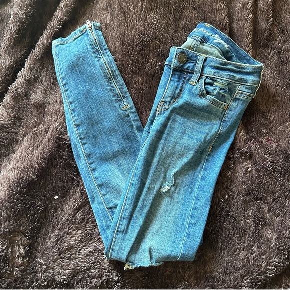 American Eagle Women’s 00 High Wasited  Jeggings - Picture 1 of 6